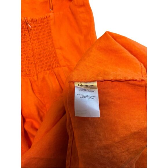 Reformation Orange Maxi Dress - Picture 6 of 11